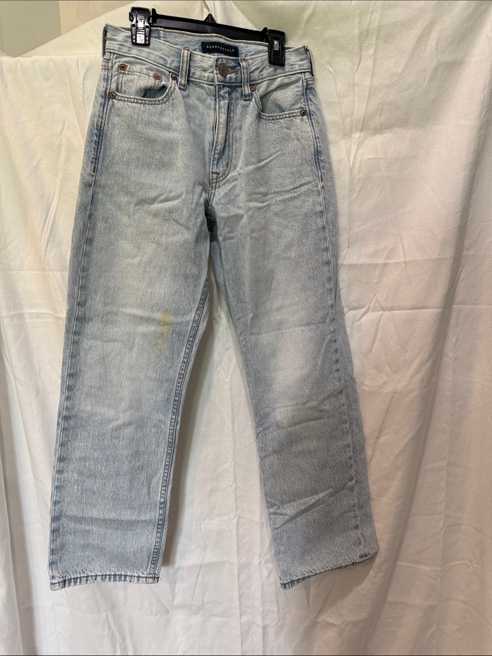 Aeropostale Women's High Rise Jeans - Light Blue Wash
